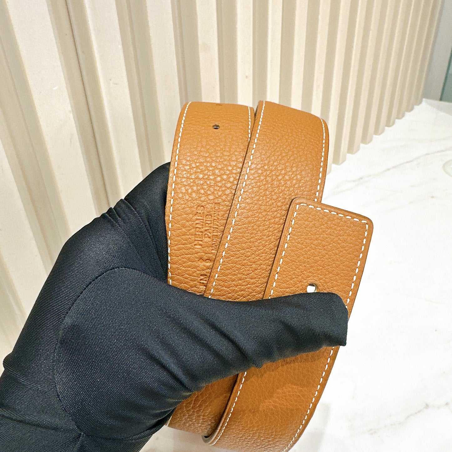 Hermes H Belt Reversible in Brown