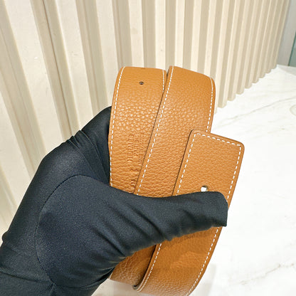 Hermes H Belt Reversible in Brown