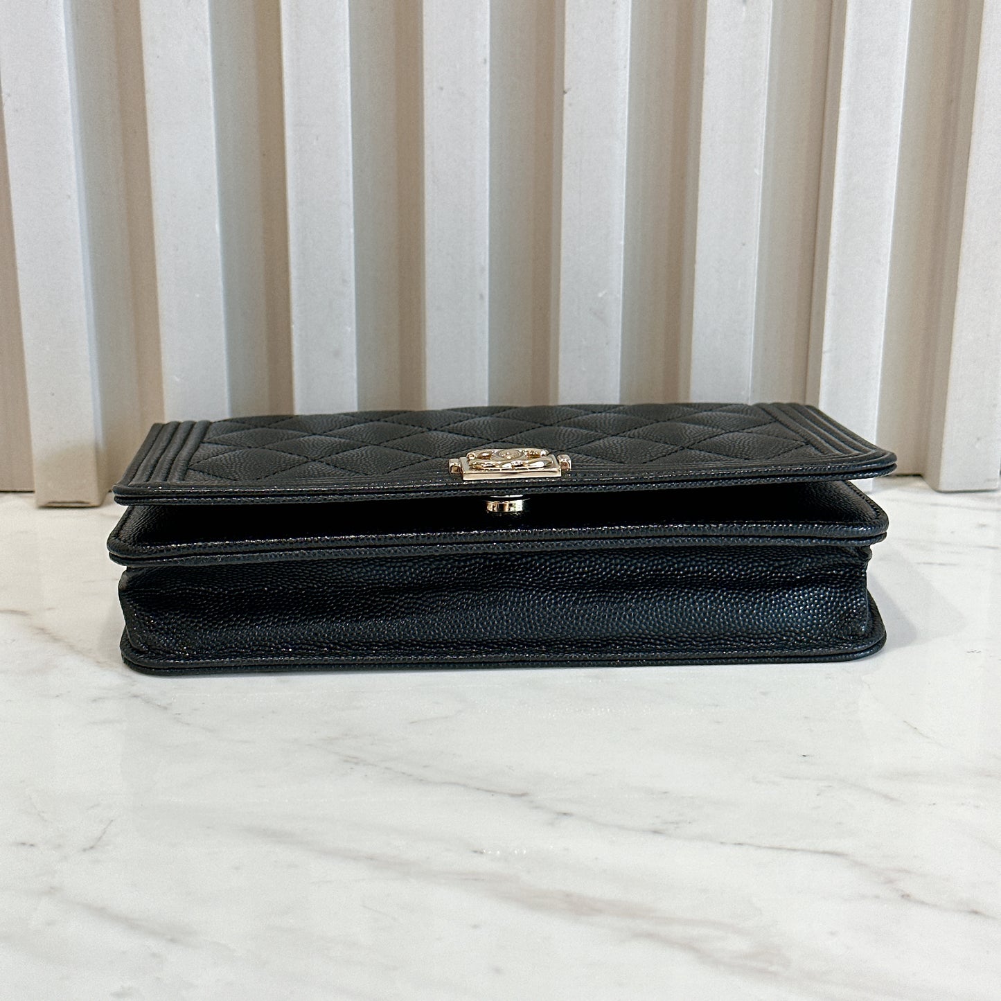 Chanel Boy WOC in Black GHW