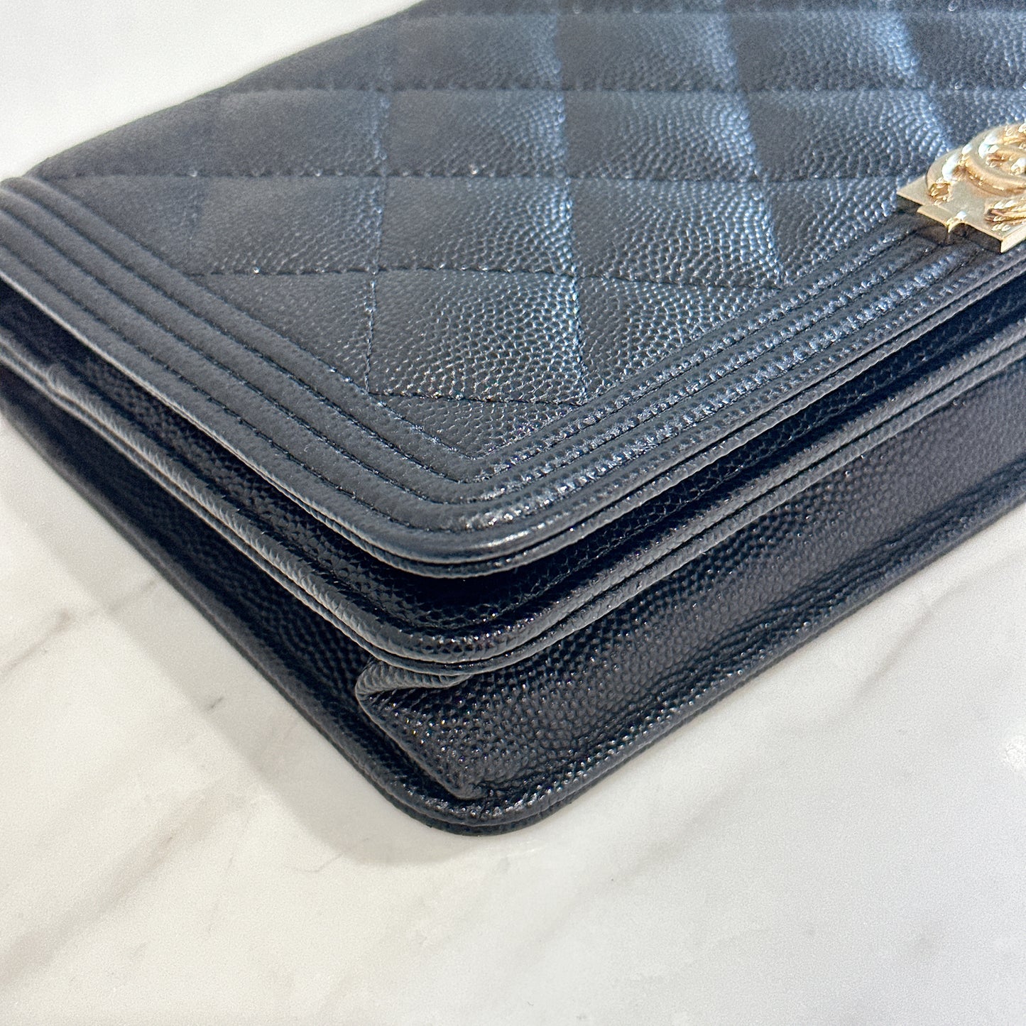 Chanel Boy WOC in Black GHW