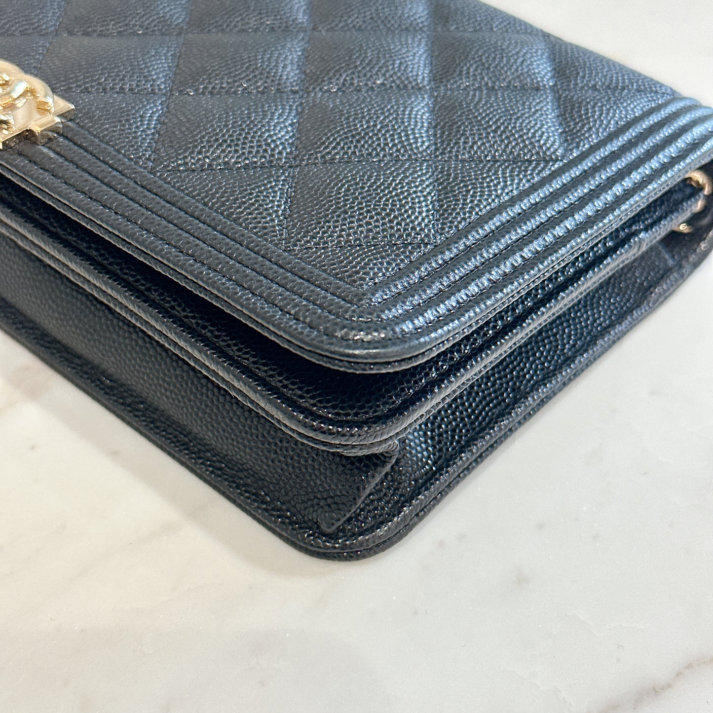 Chanel Boy WOC in Black GHW