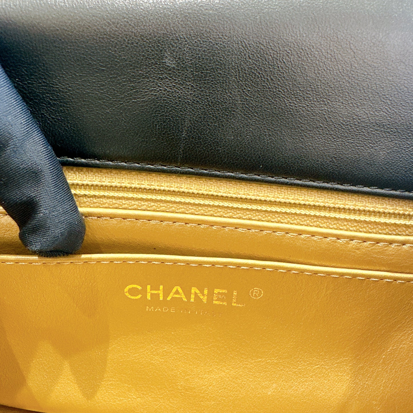 Chanel Mini Square in Black with Pearl Crush