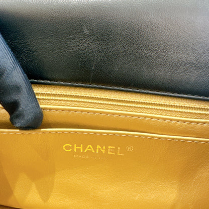 Chanel Mini Square in Black with Pearl Crush