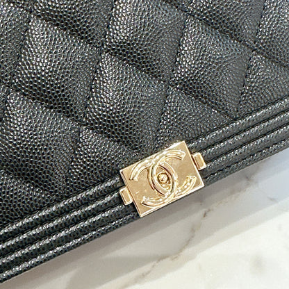 Chanel Boy WOC in Black GHW