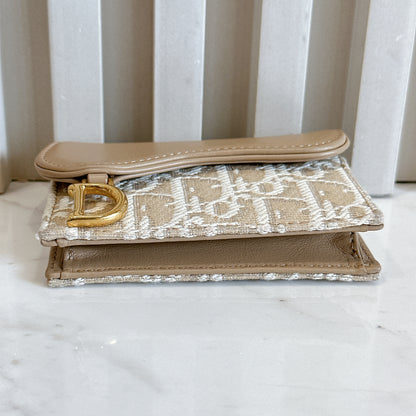 Dior Bloom Card Holder in Beige