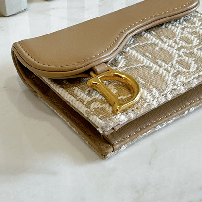 Dior Bloom Card Holder in Beige