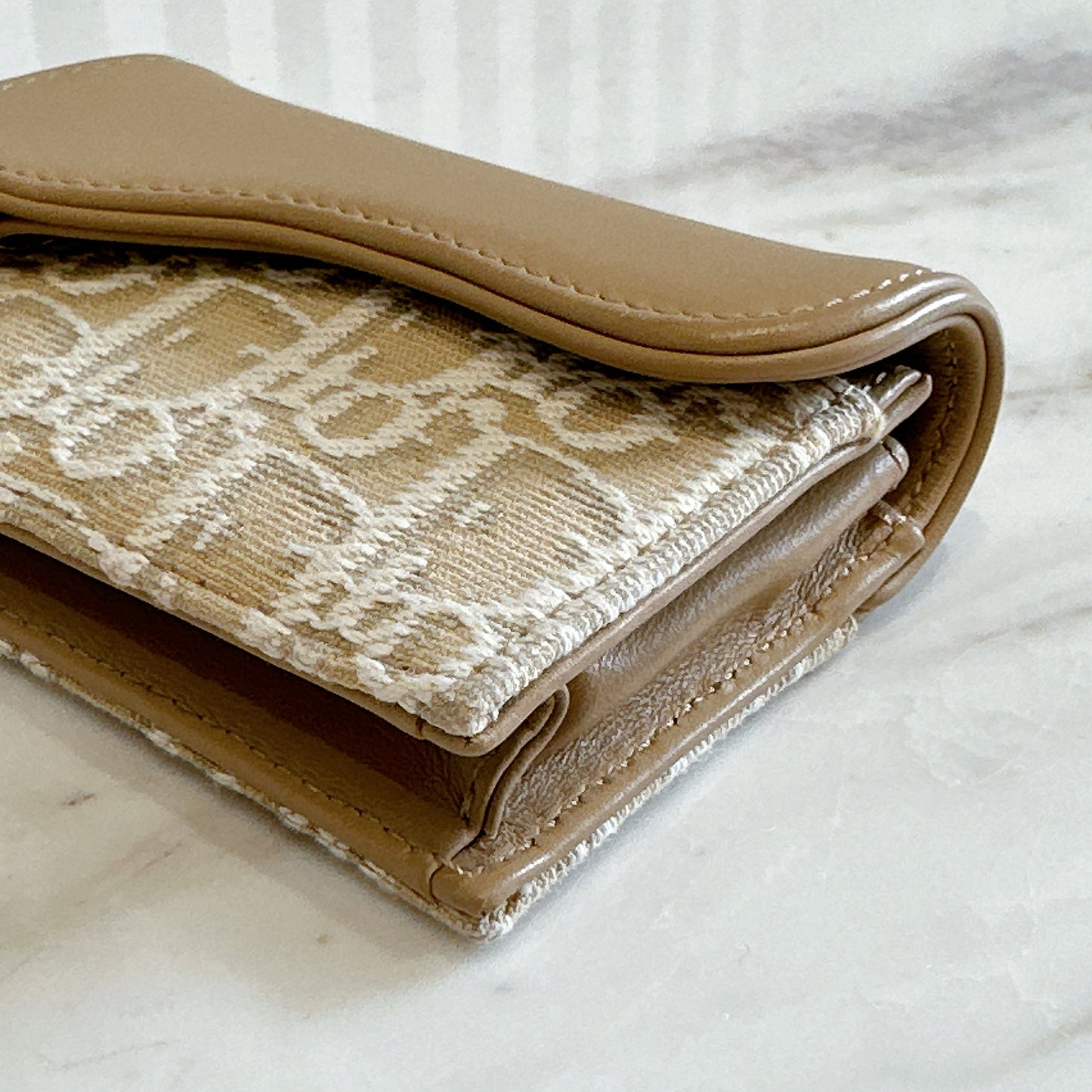 Dior Bloom Card Holder in Beige