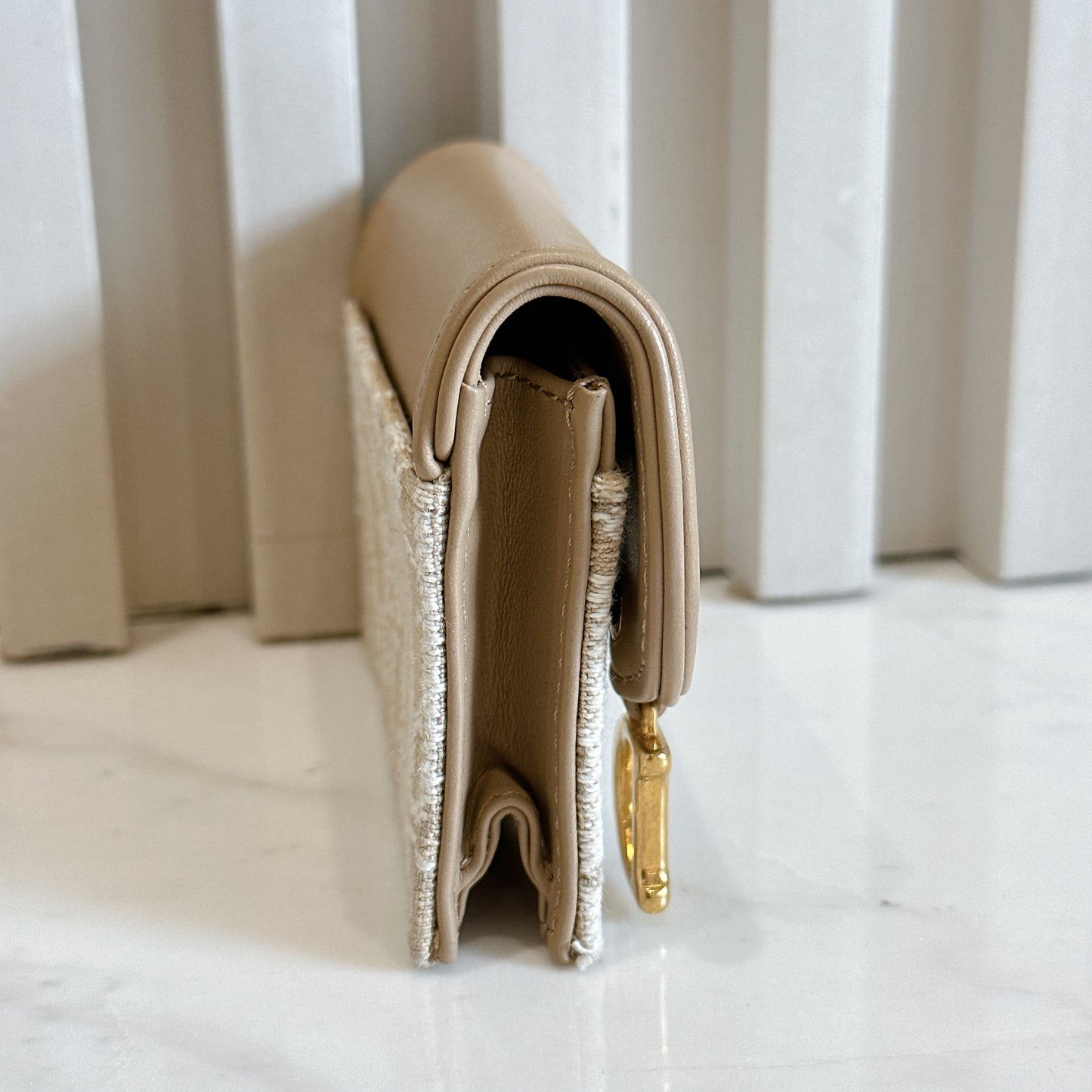 Dior Bloom Card Holder in Beige