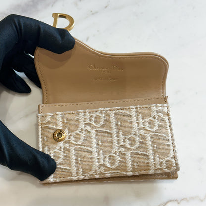 Dior Bloom Card Holder in Beige