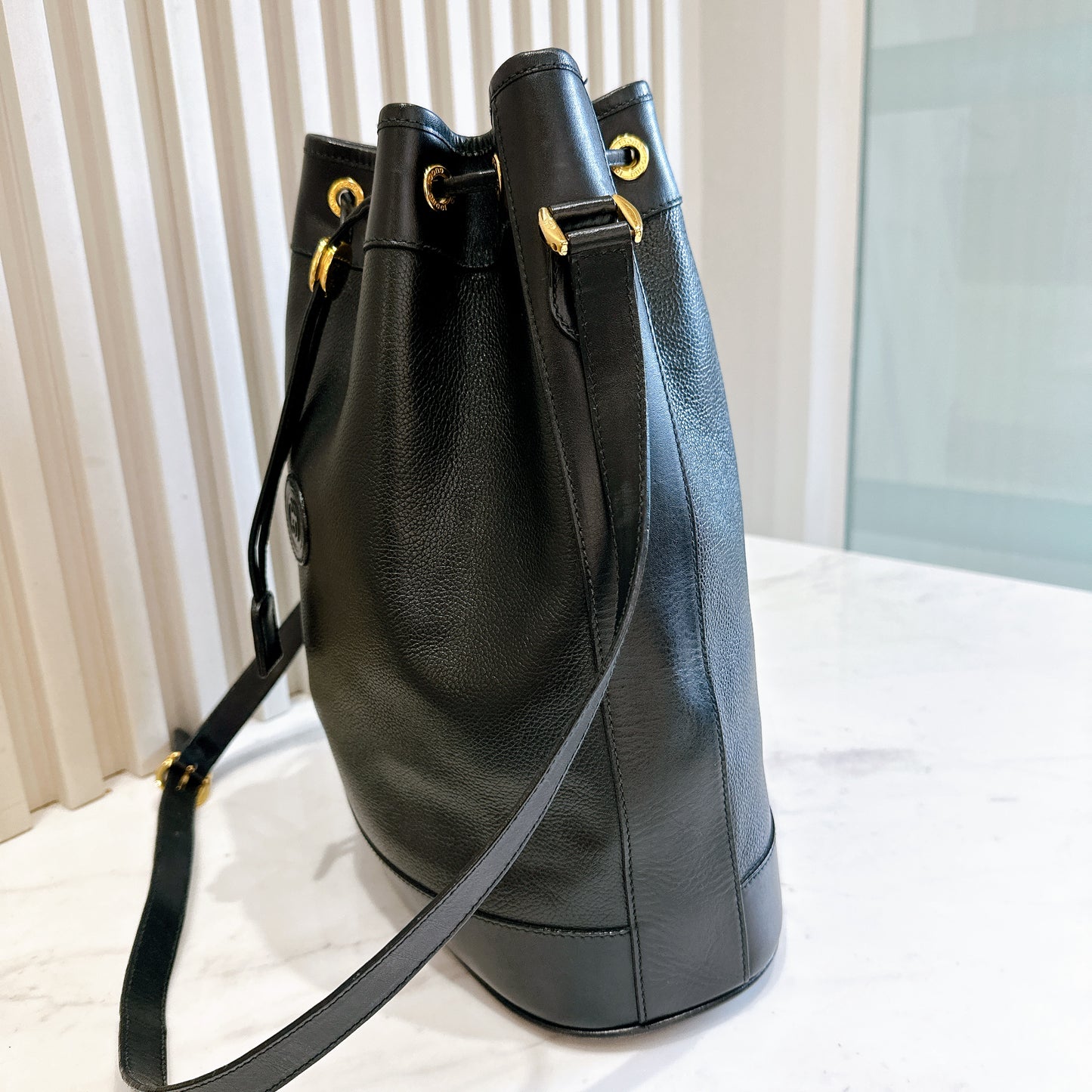 Gucci GG Drawstring Bucket Bag