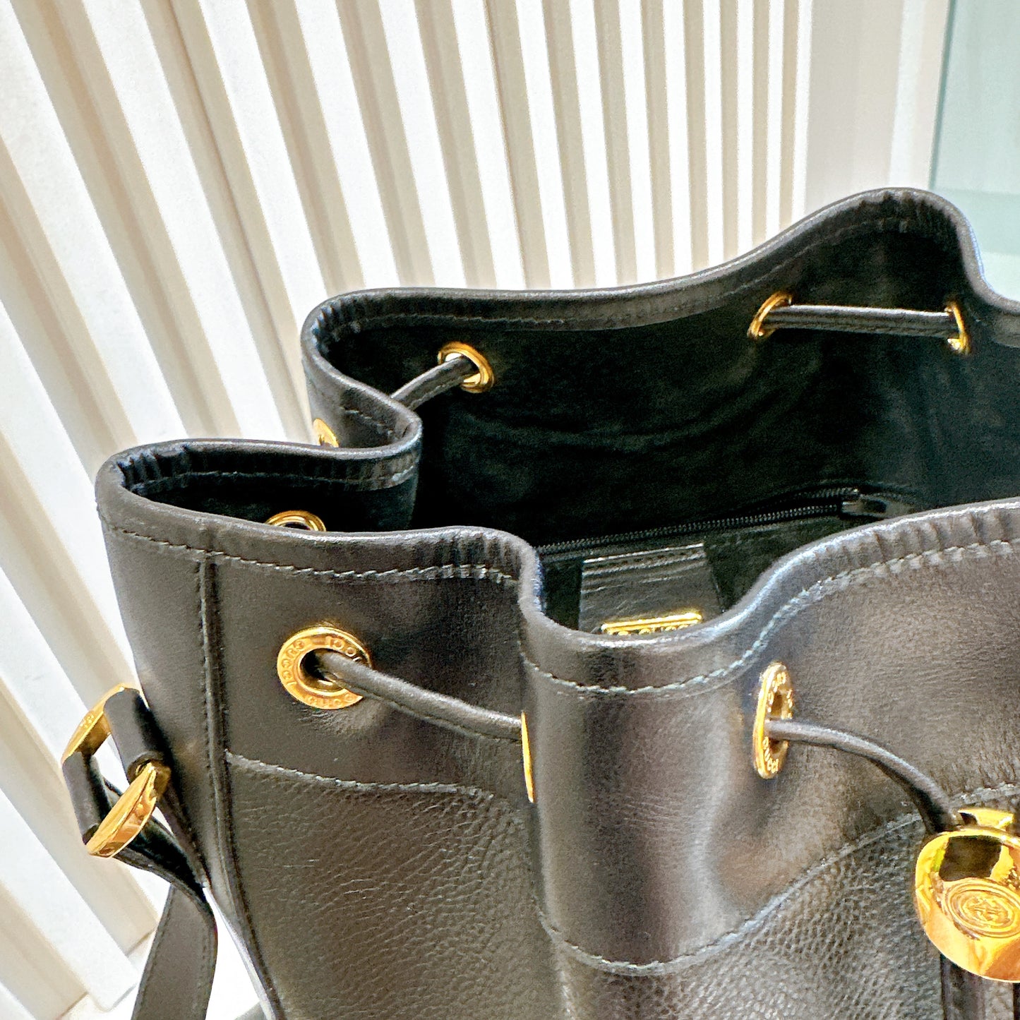 Gucci GG Drawstring Bucket Bag