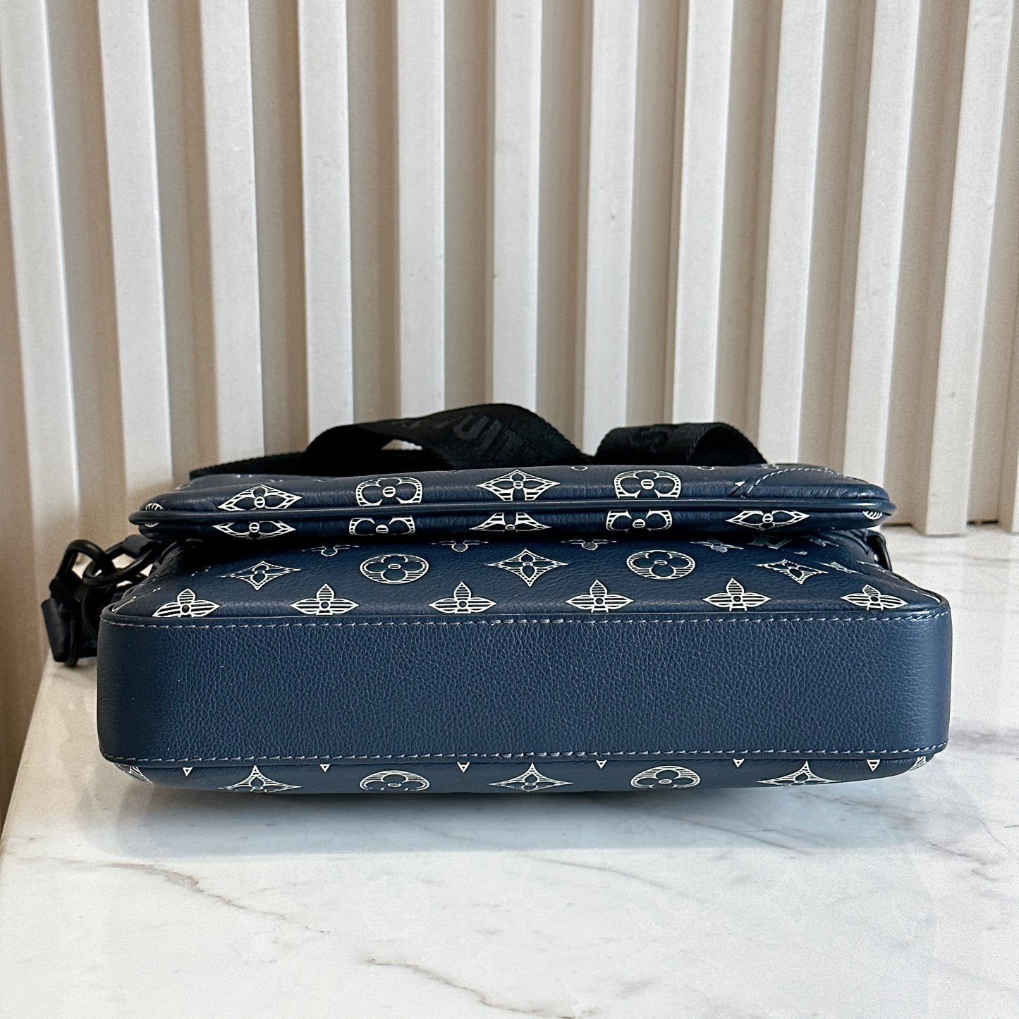 LV Trio Messenger in Shadow Leather