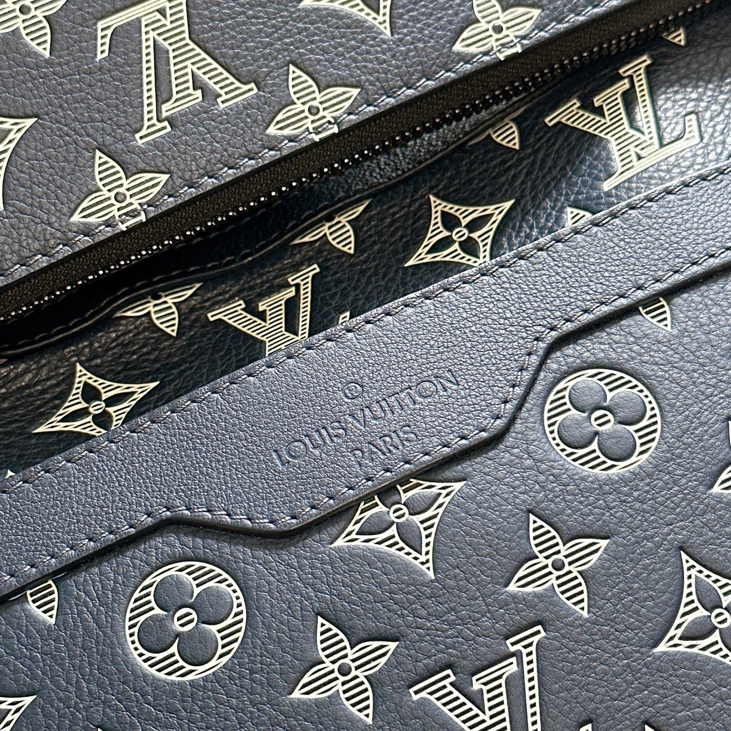 LV Trio Messenger in Shadow Leather