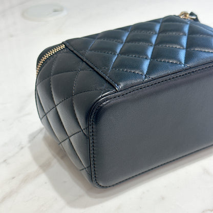 Chanel Vanity Case GHW with Pearl Crush