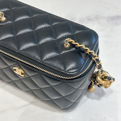 Chanel Vanity Case GHW with Pearl Crush