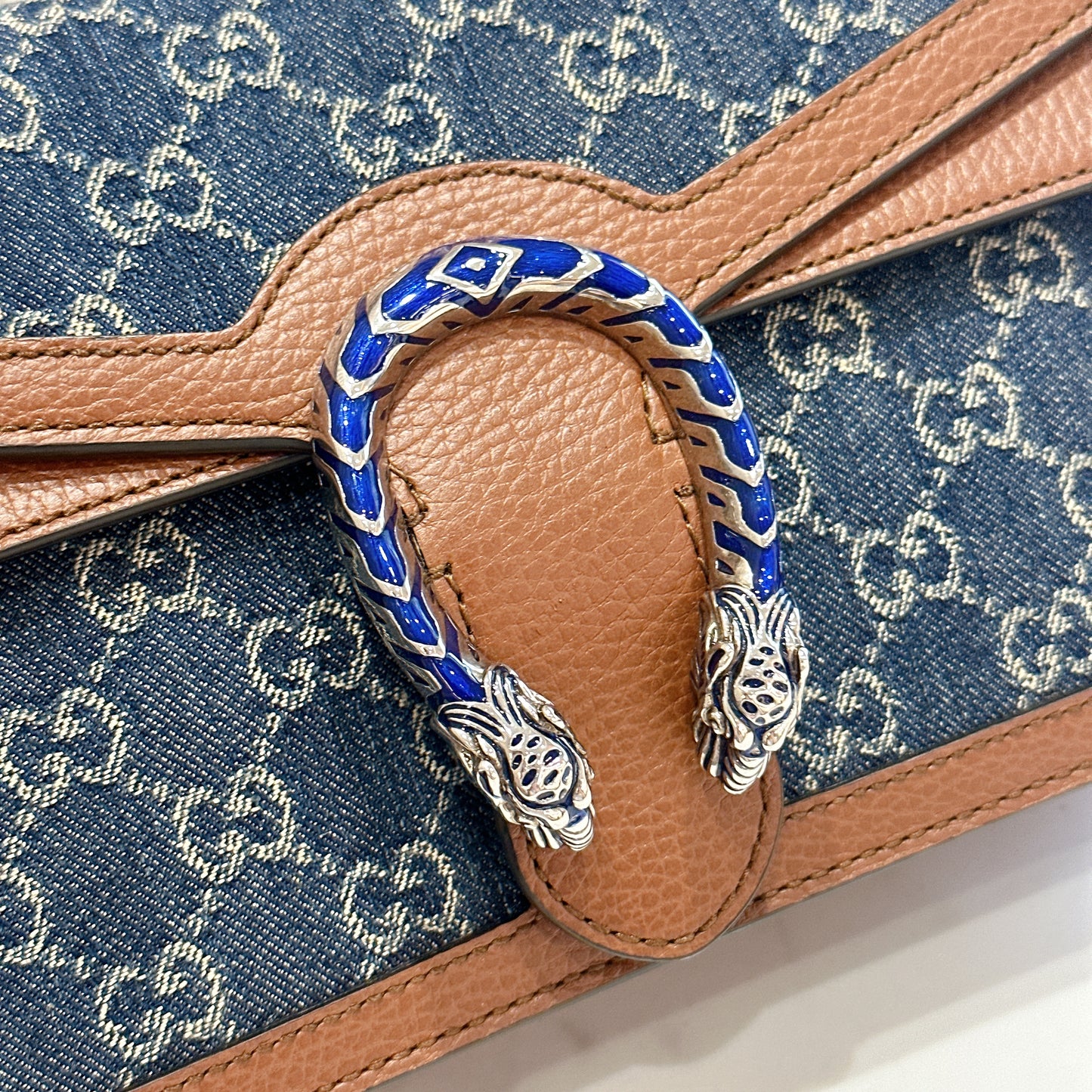 Gucci Dionysus Medium in Blue Denim