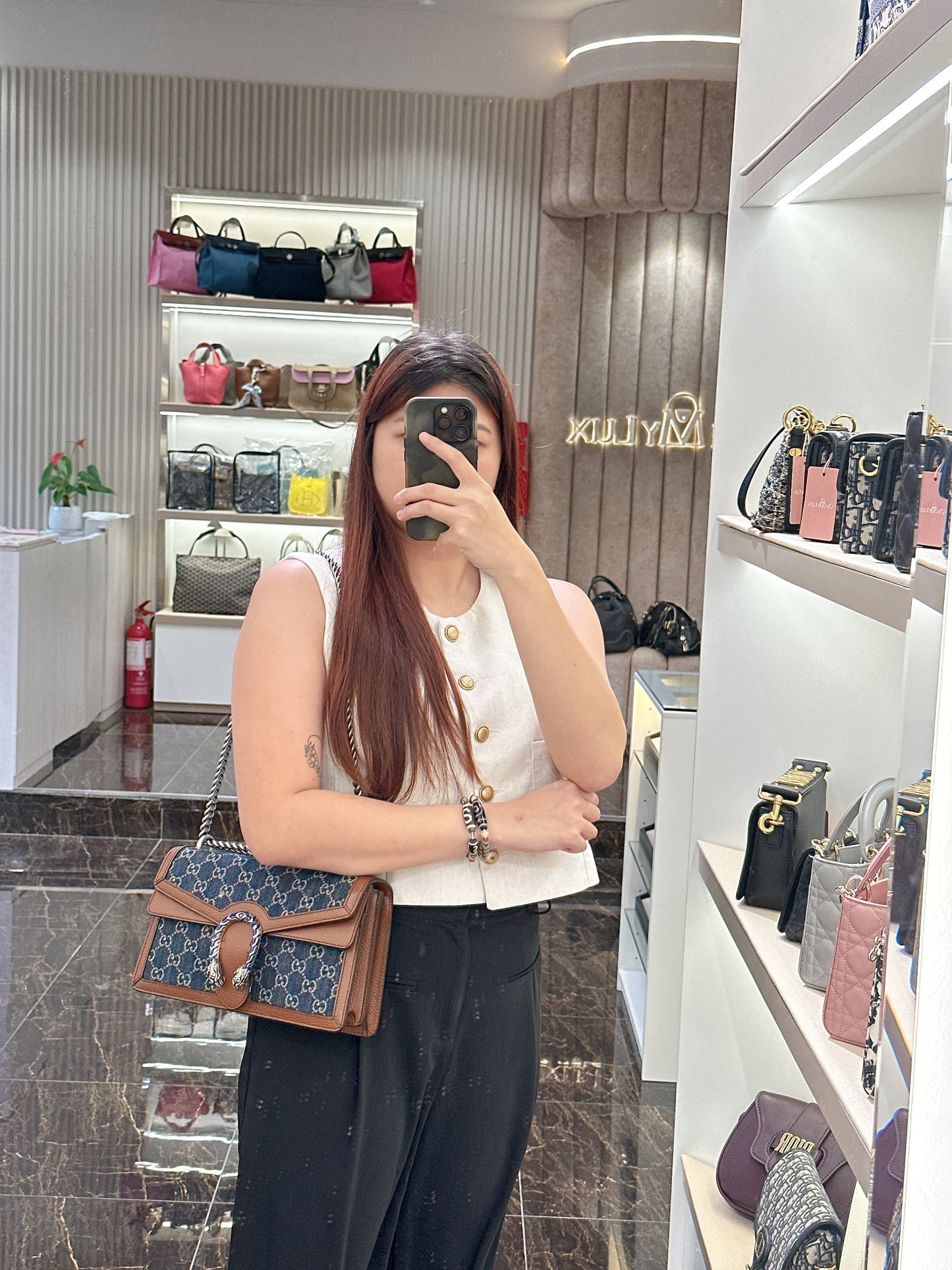 Gucci Dionysus Medium in Blue Denim