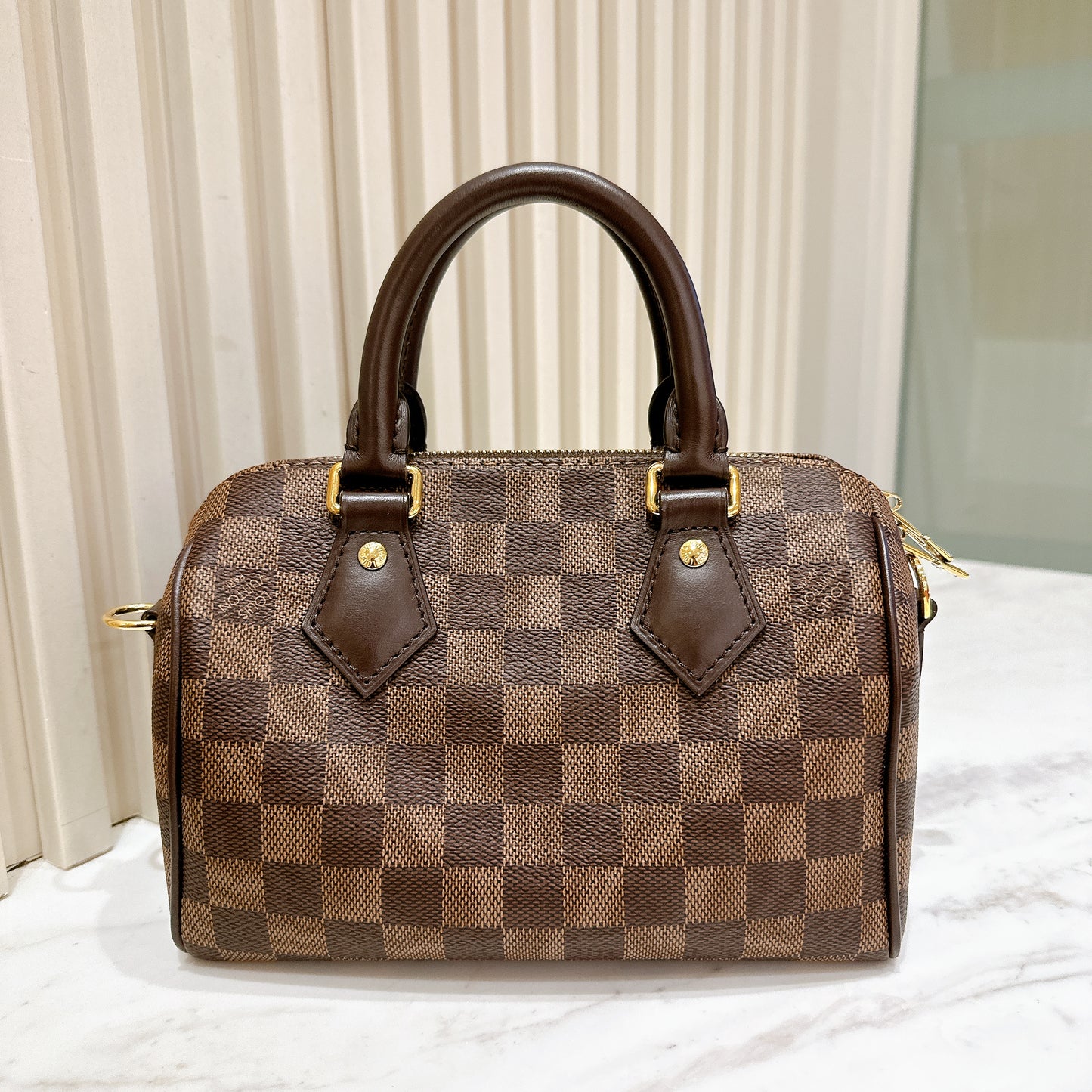 LV Damier Ebene Speedy 20 Bandouliere