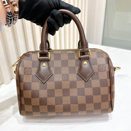 LV Damier Ebene Speedy 20 Bandouliere