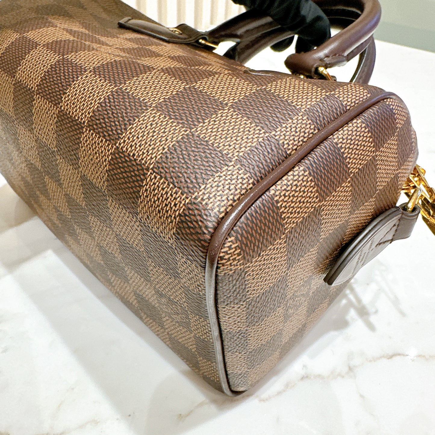 LV Damier Ebene Speedy 20 Bandouliere