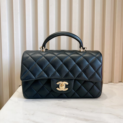 Chanel Classic Mini Rectangular Flap in Black LGHW
