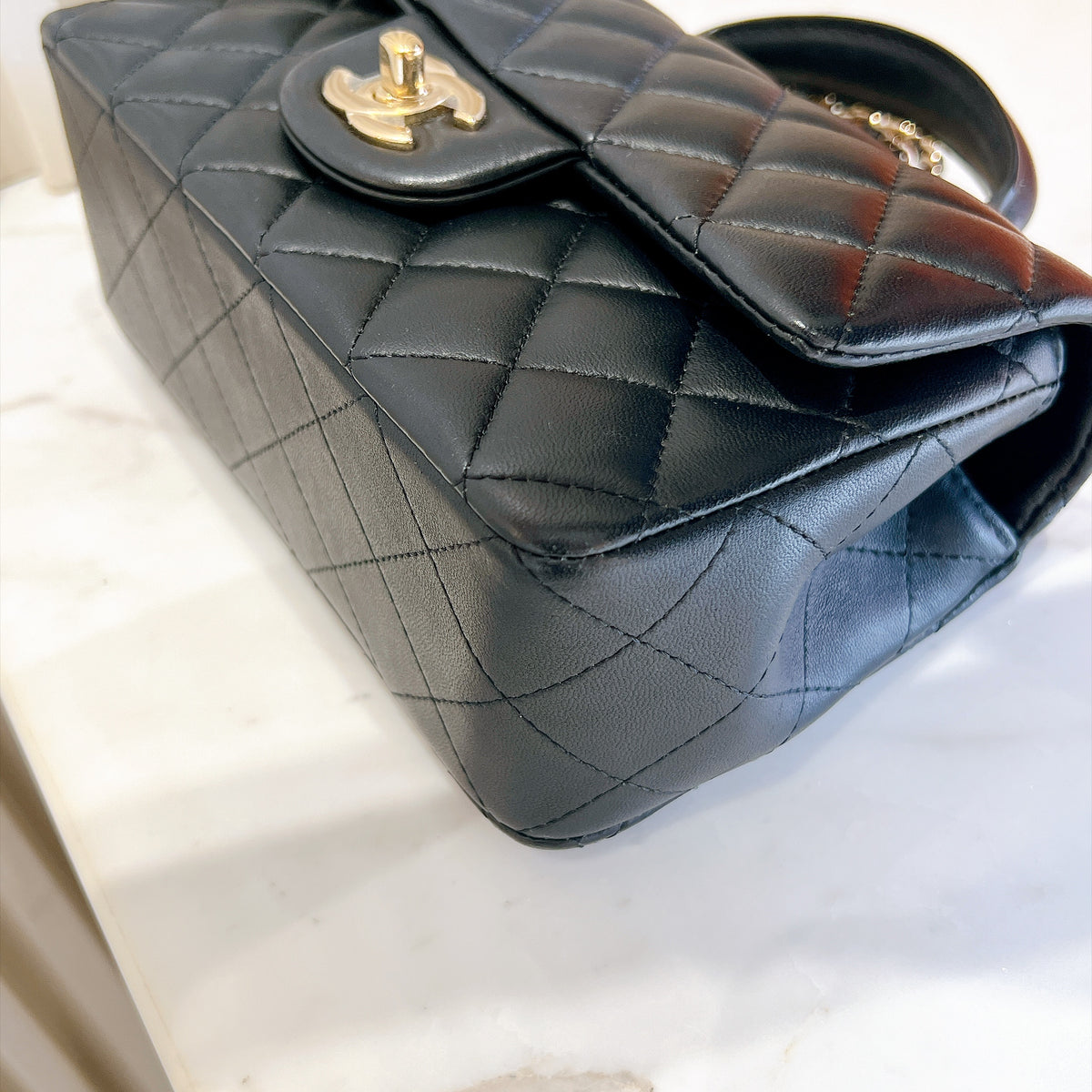Chanel Classic Mini Rectangular Flap in Black LGHW