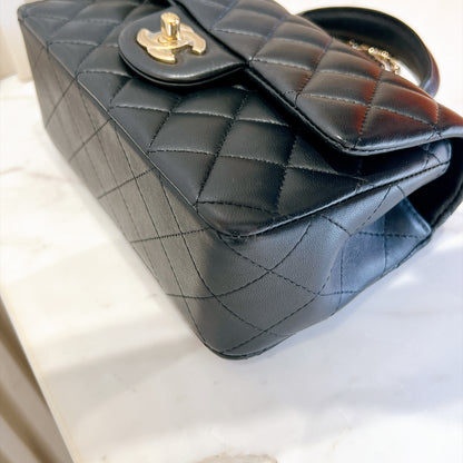Chanel Classic Mini Rectangular Flap in Black LGHW