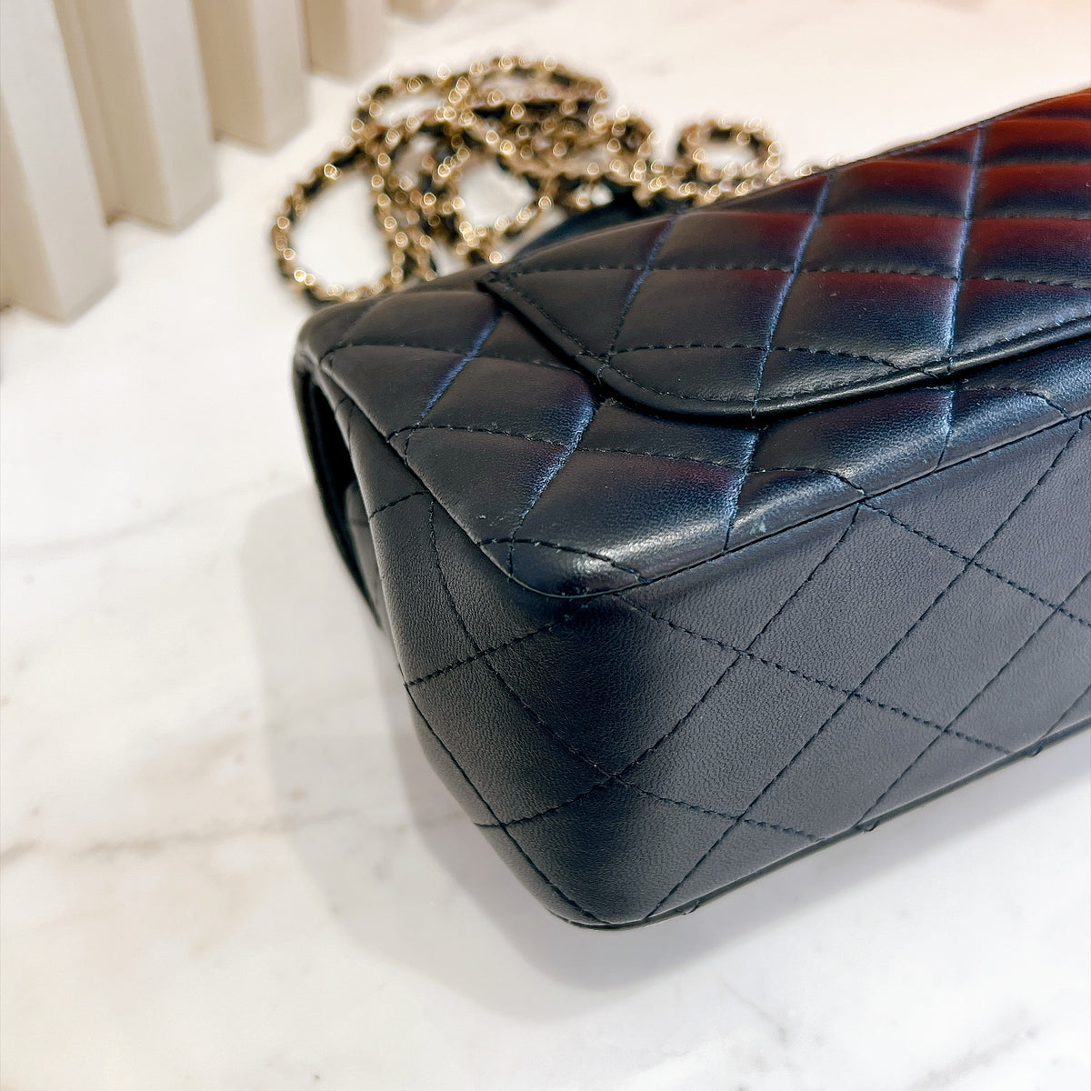 Chanel Classic Mini Rectangular Flap in Black LGHW