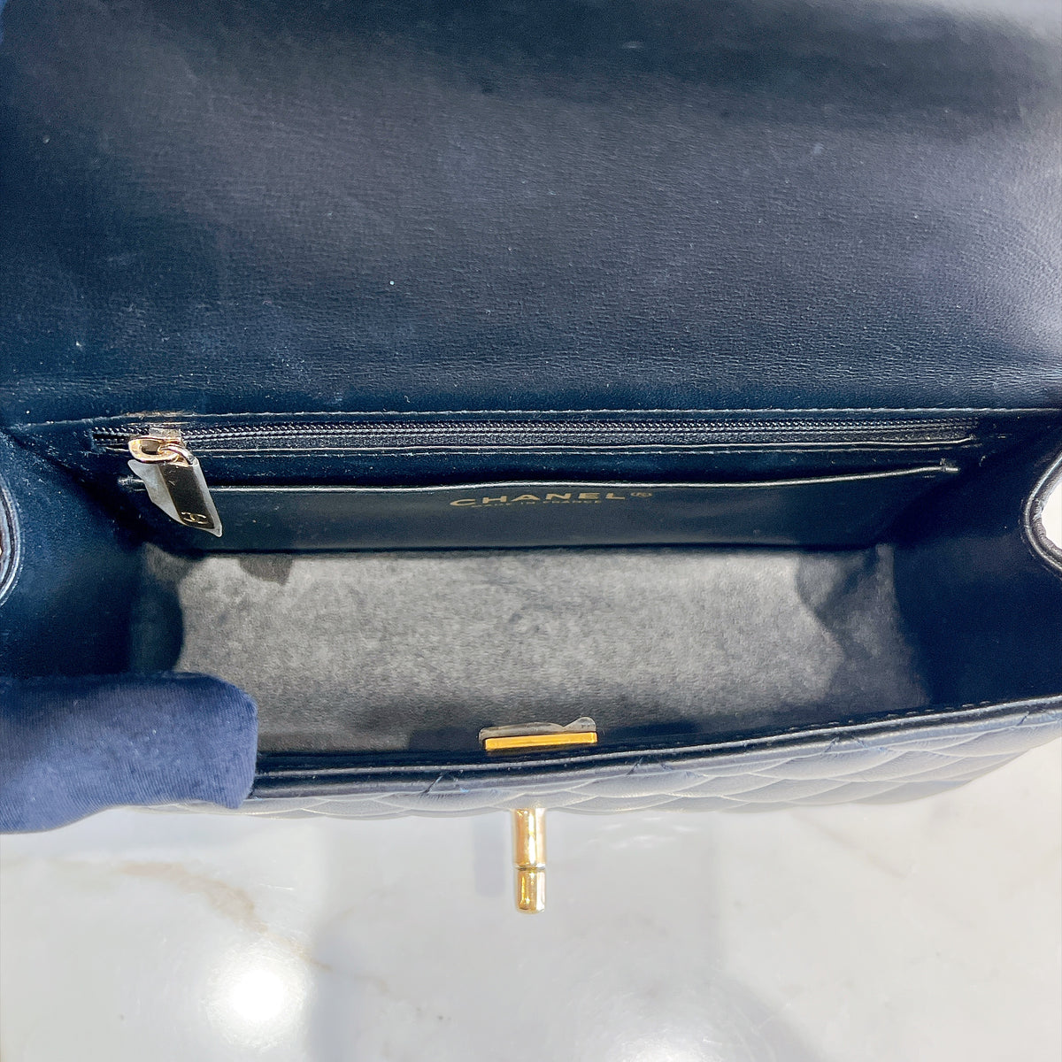 Chanel Classic Mini Rectangular Flap in Black LGHW