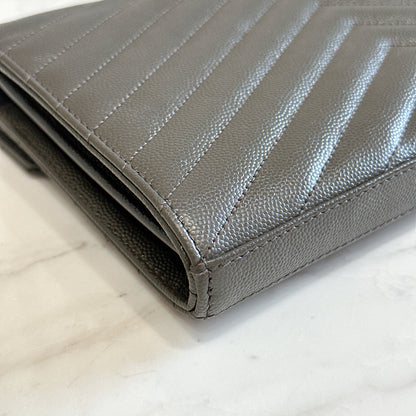 YSL Wallet On Chain in Grey
