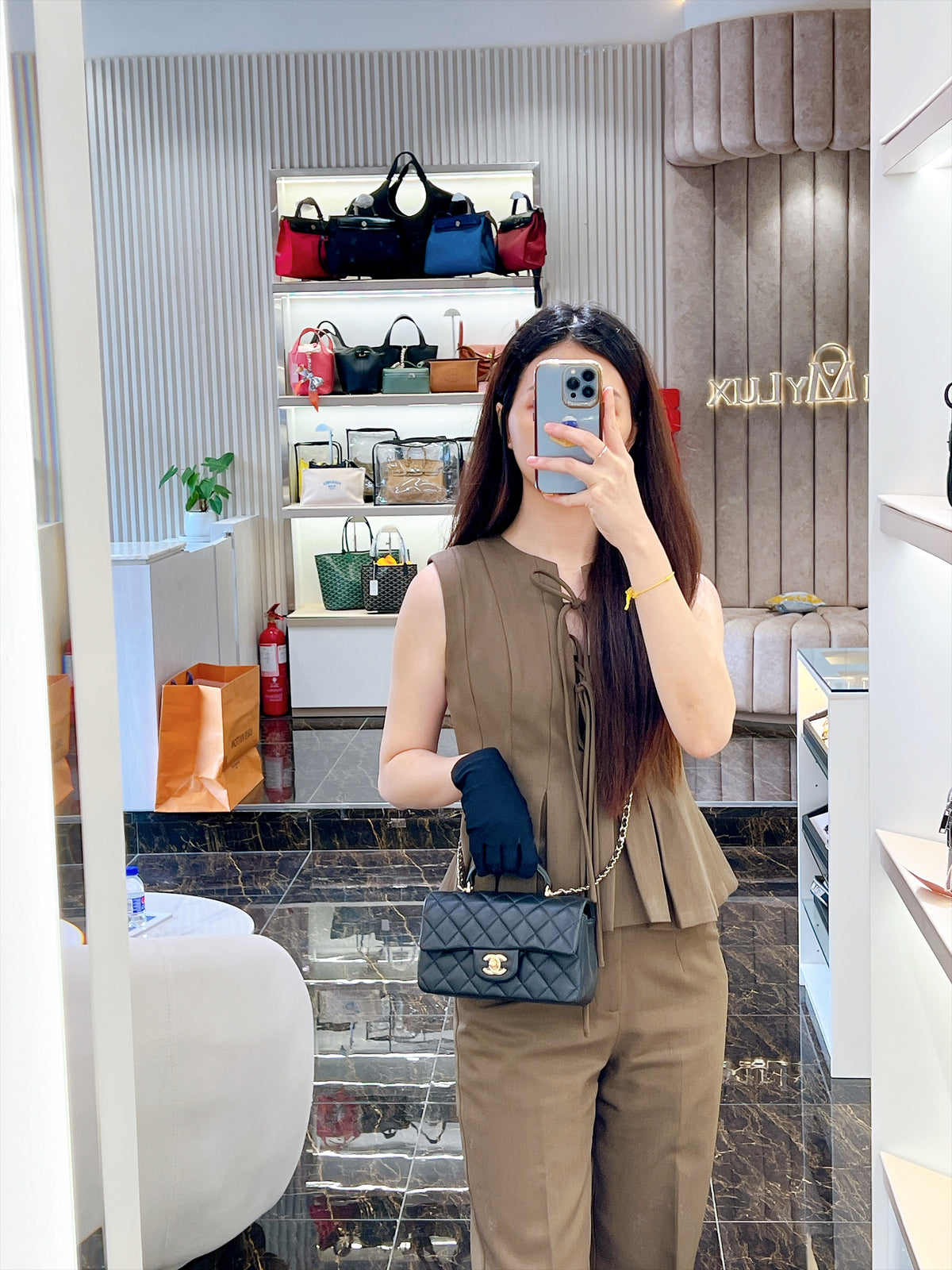 Chanel Classic Mini Rectangular Flap in Black LGHW