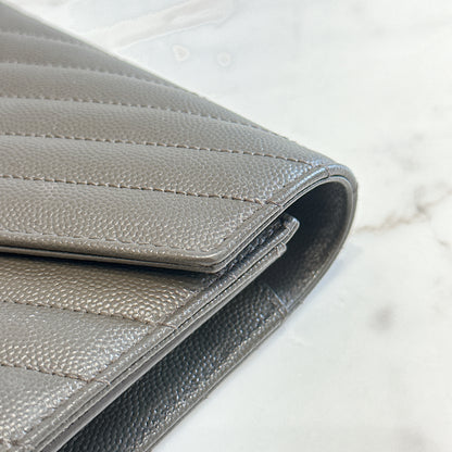 YSL Wallet On Chain in Grey