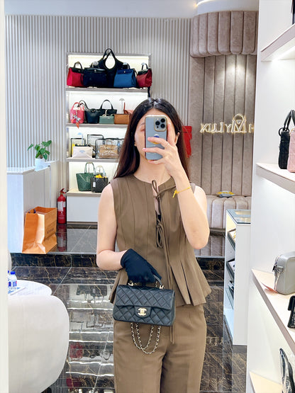 Chanel Classic Mini Rectangular Flap in Black LGHW