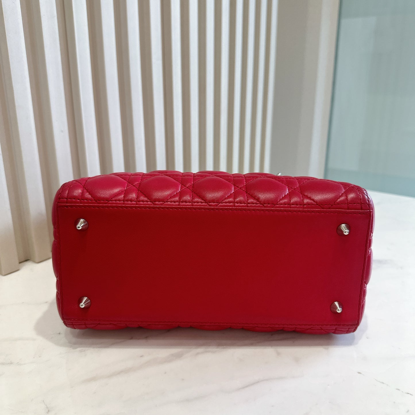 Lady Dior Medium In Red