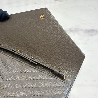 YSL Wallet On Chain in Grey