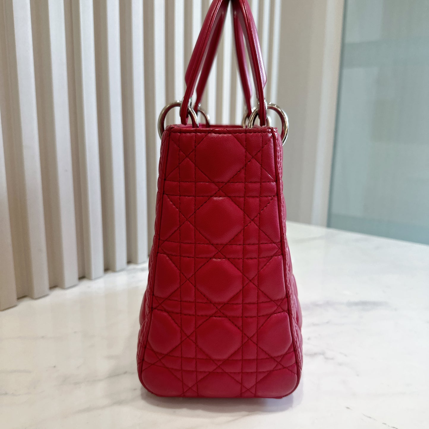 Lady Dior Medium In Red