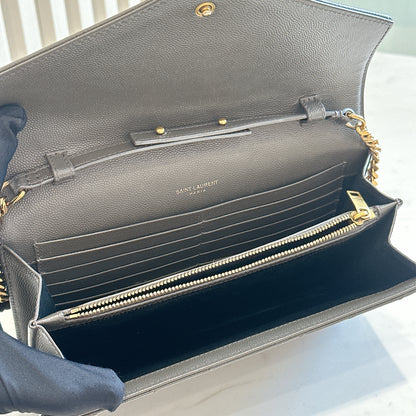 YSL Wallet On Chain in Grey