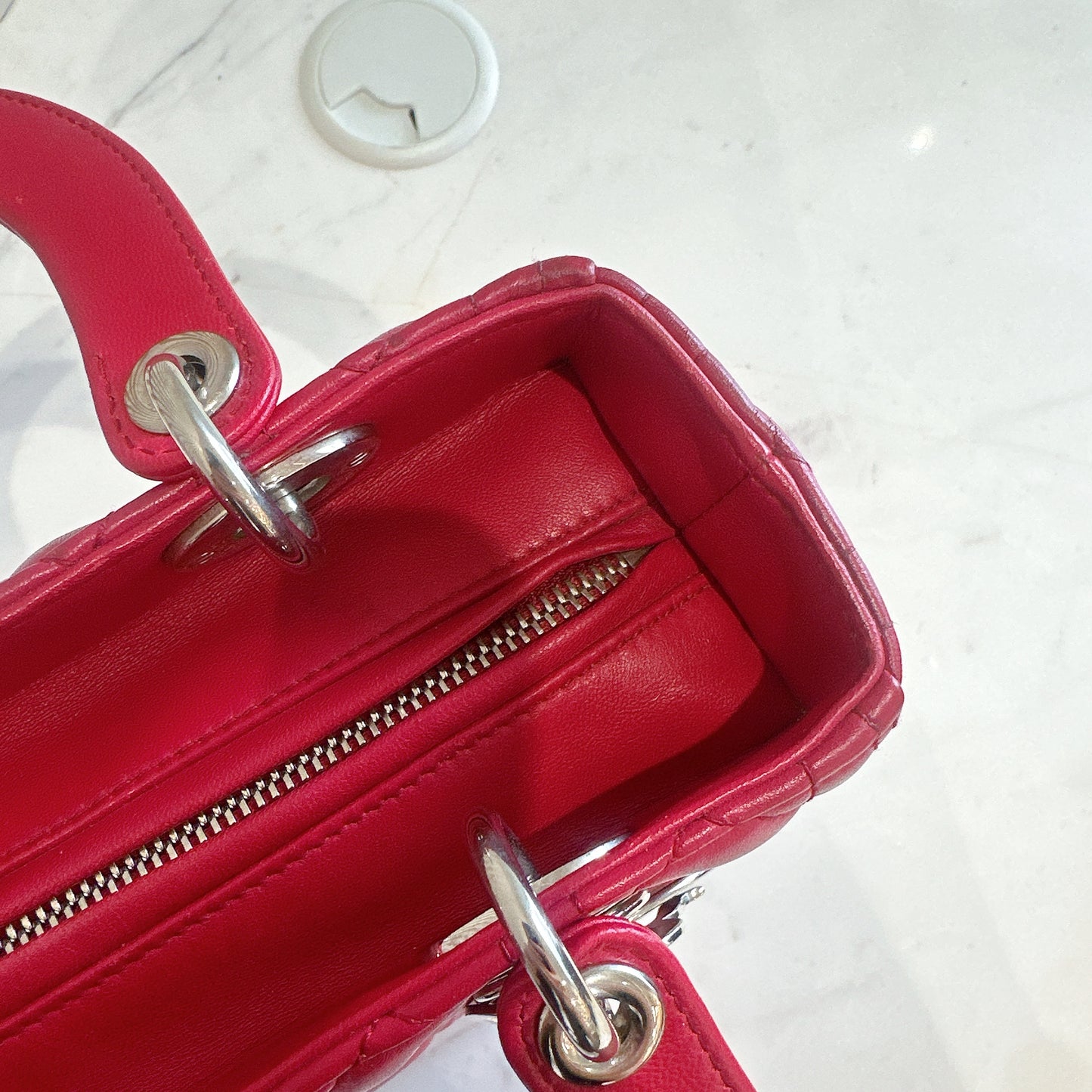 Lady Dior Medium In Red