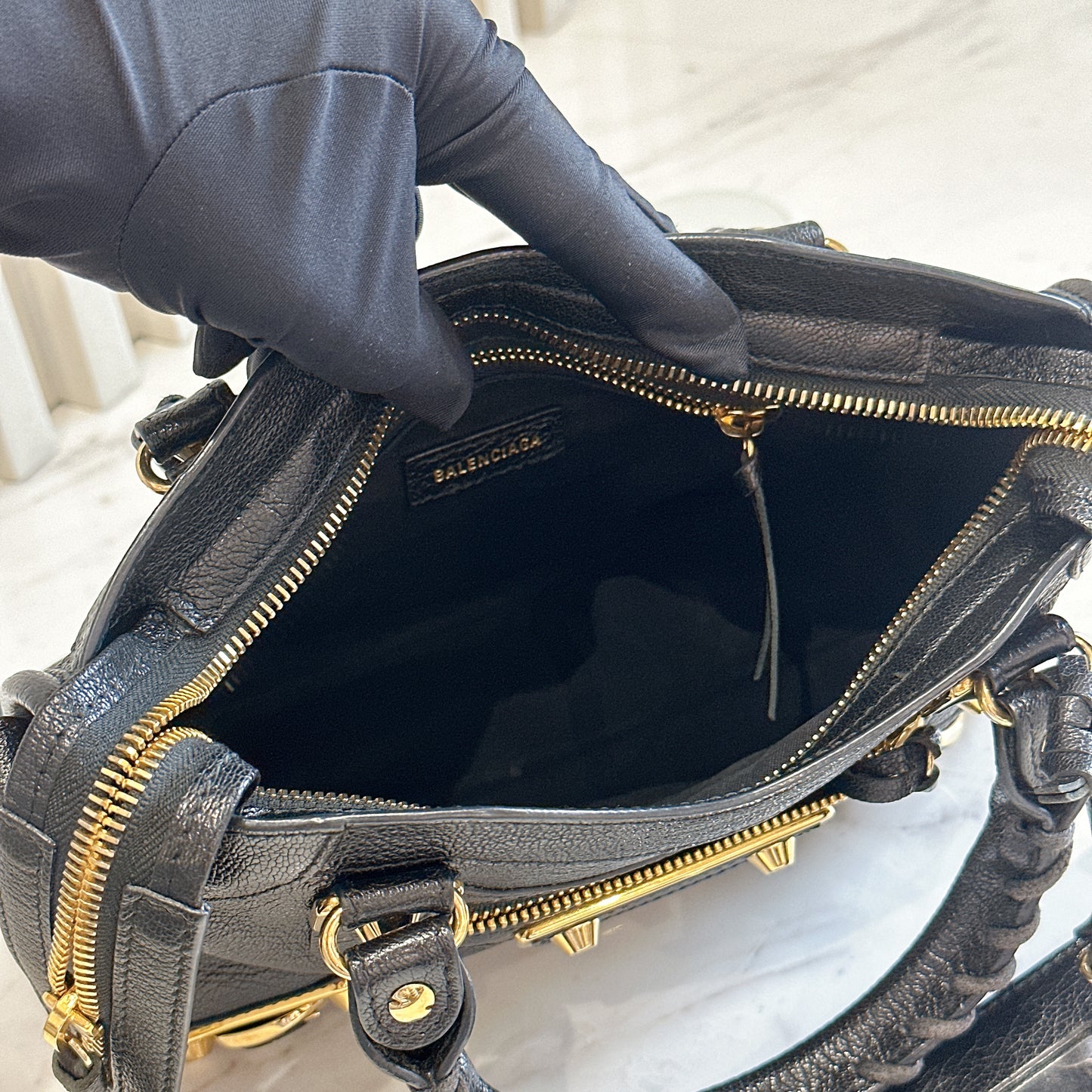 Balenciaga Metallic Edge Mini City bag