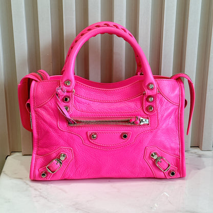 Balenciaga Classic City Mini Neon Pink