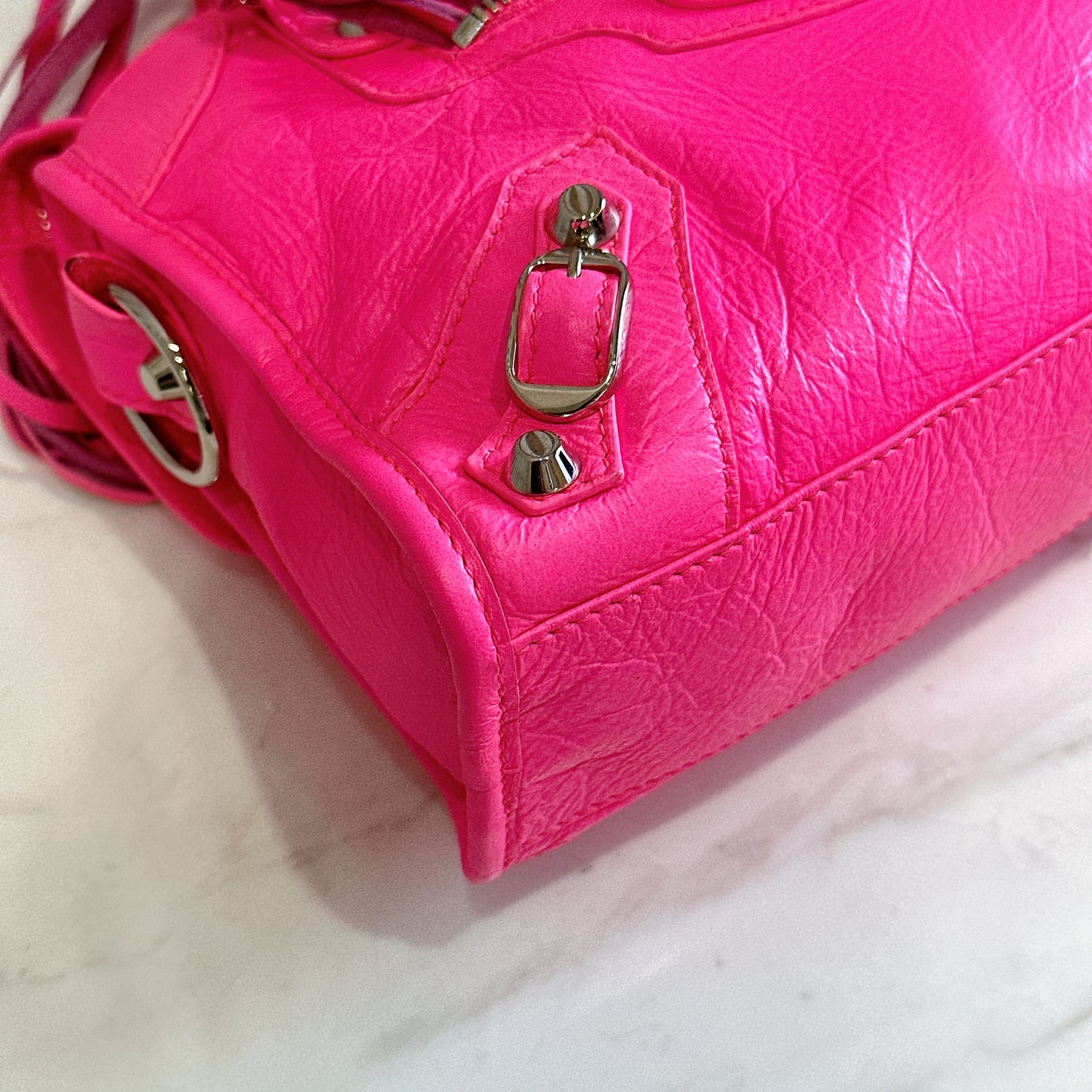 Balenciaga Classic City Mini Neon Pink