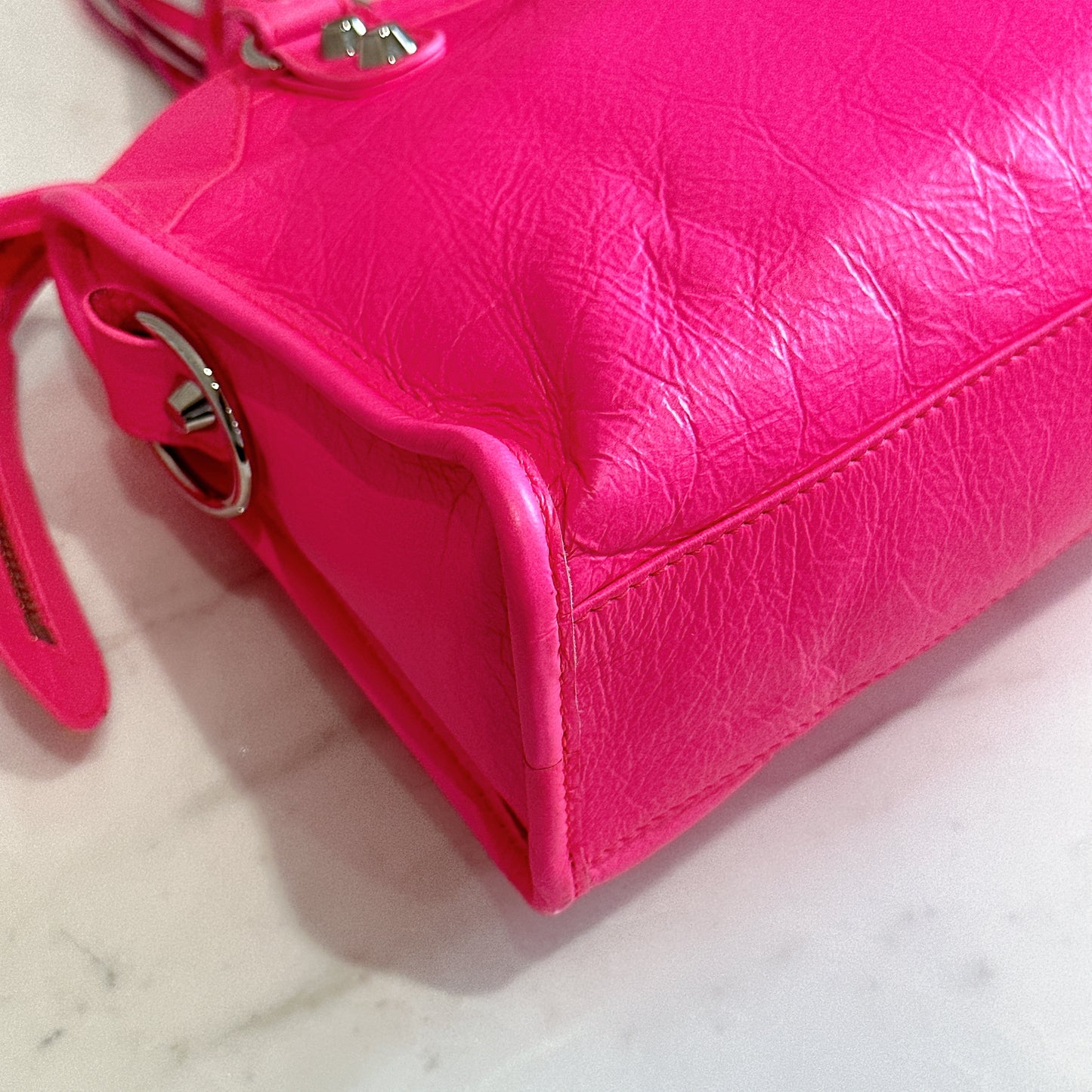 Balenciaga Classic City Mini Neon Pink