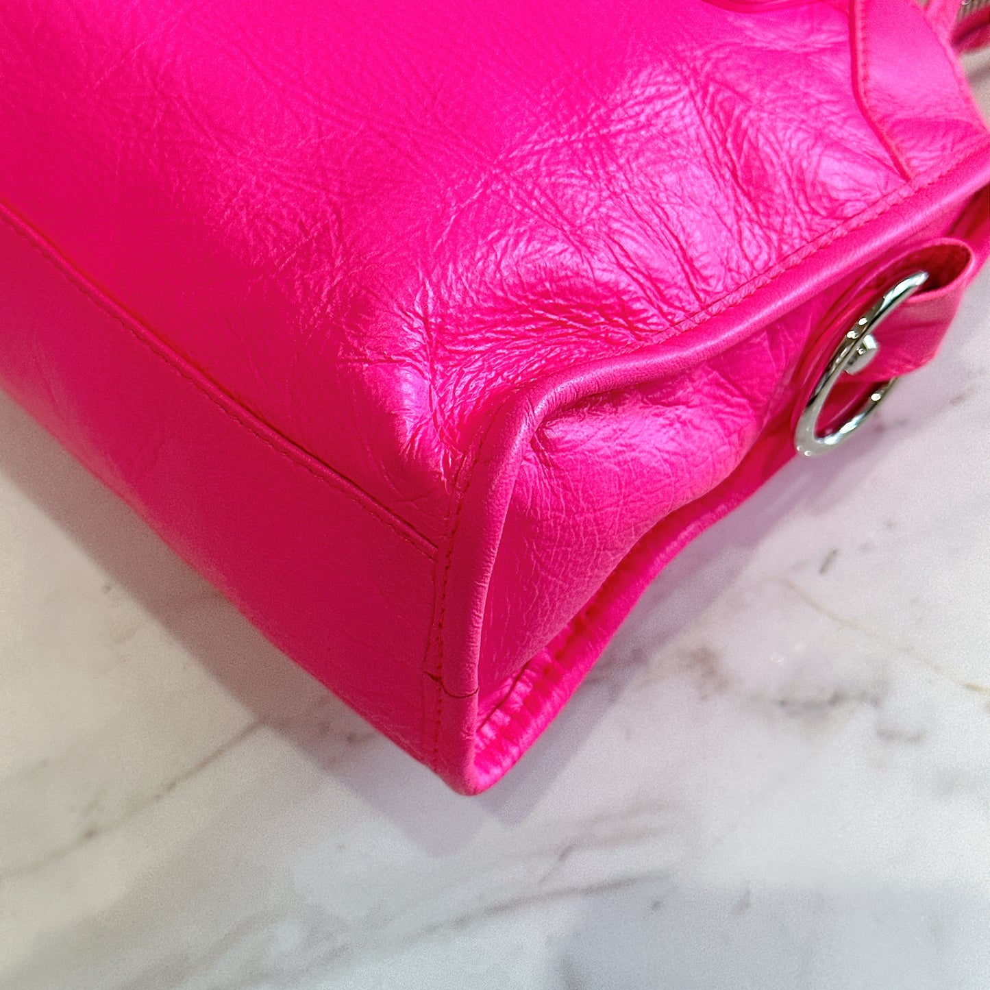 Balenciaga Classic City Mini Neon Pink