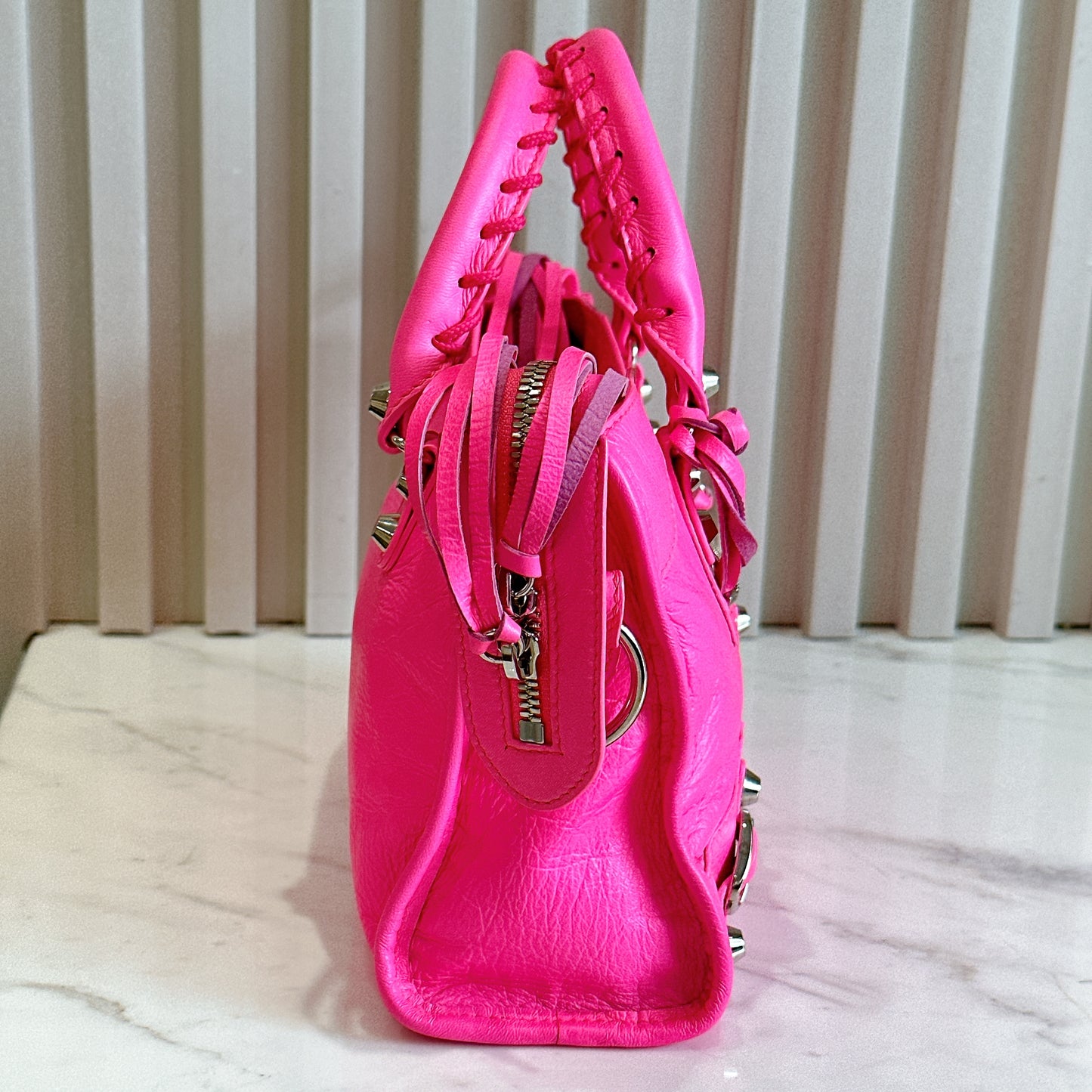 Balenciaga Classic City Mini Neon Pink