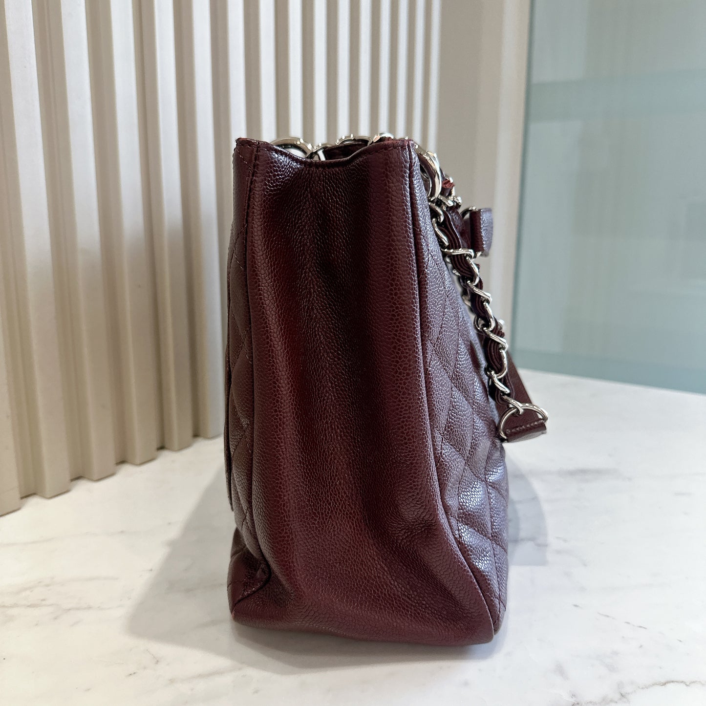 Chanel GST Cavier in Burgundy