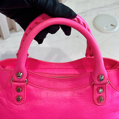 Balenciaga Classic City Mini Neon Pink