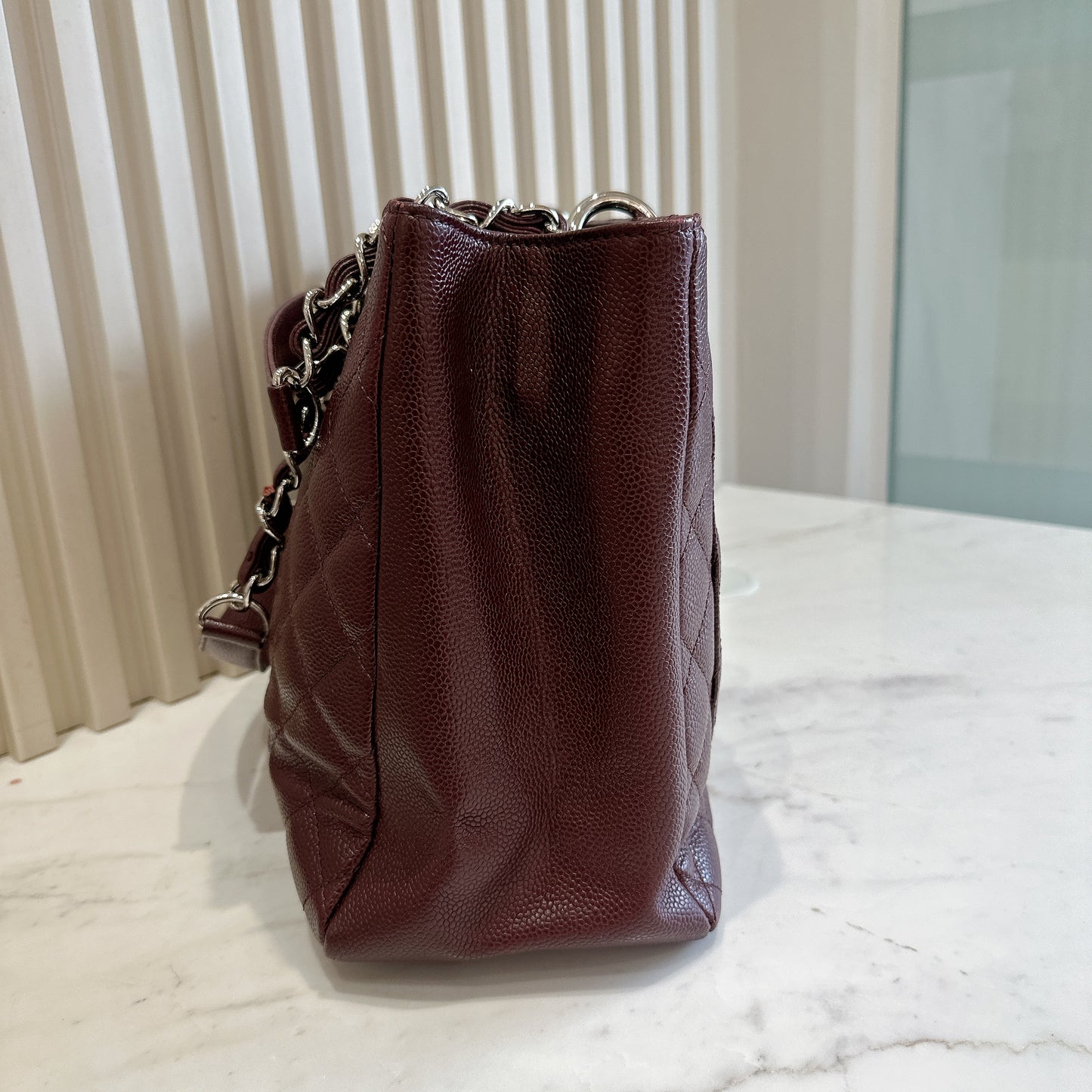 Chanel GST Cavier in Burgundy