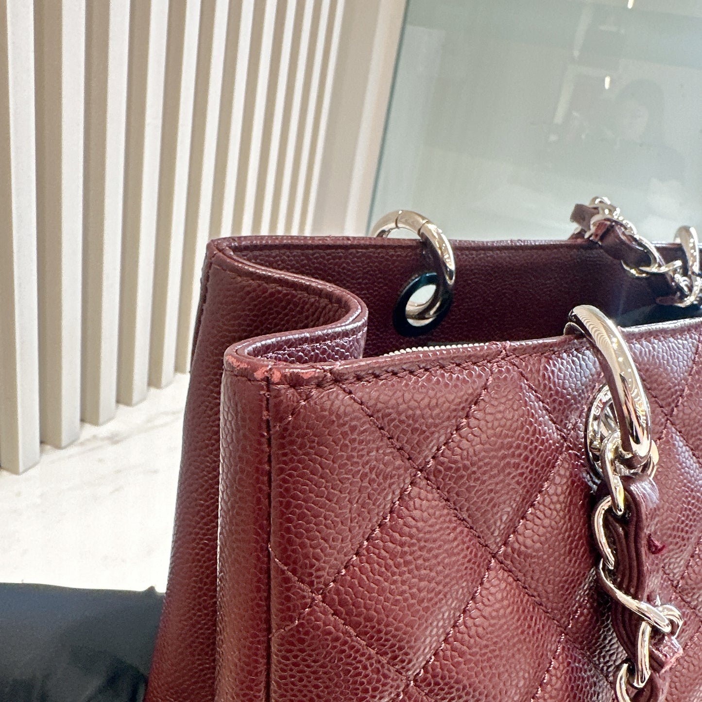 Chanel GST Cavier in Burgundy