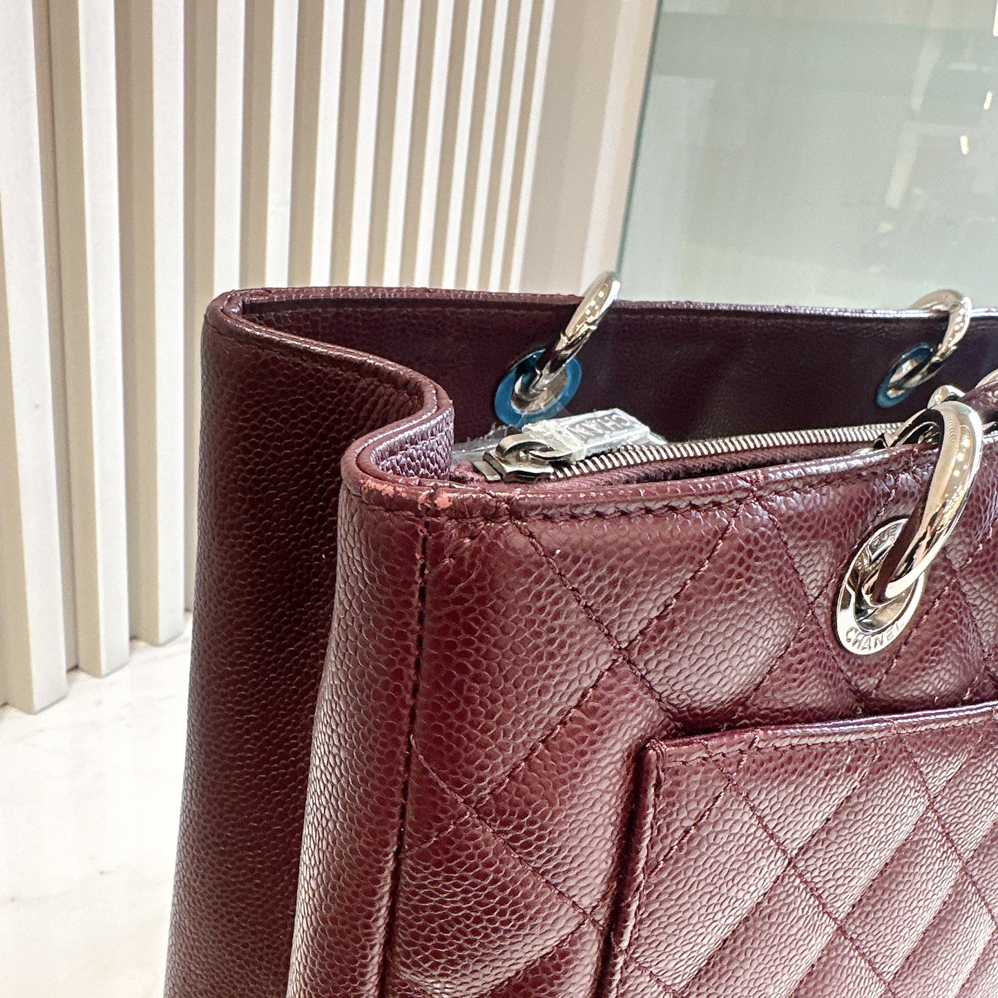 Chanel GST Cavier in Burgundy