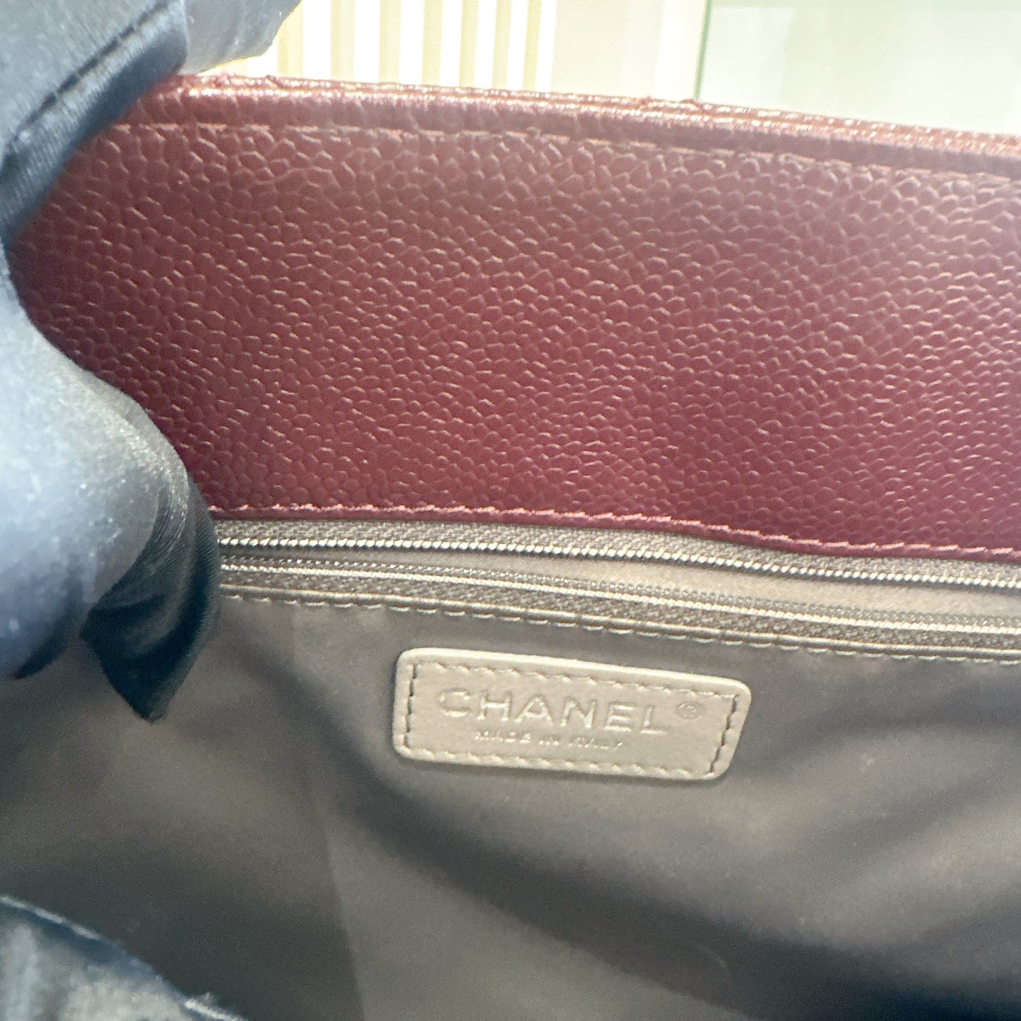 Chanel GST Cavier in Burgundy